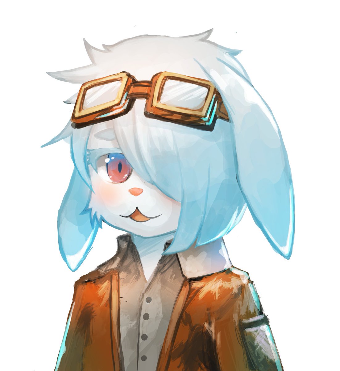 歯車ラプト イラストレーター Vtuber 本日trpg 歯車の塔の探空士 を遊ぶのですが 私のキャラクターイラストが描けたー 男の子ファーリィー 兎の獣人だよ 思っていた以上に可愛くでけたー T Co 7tuy2piohy Twitter