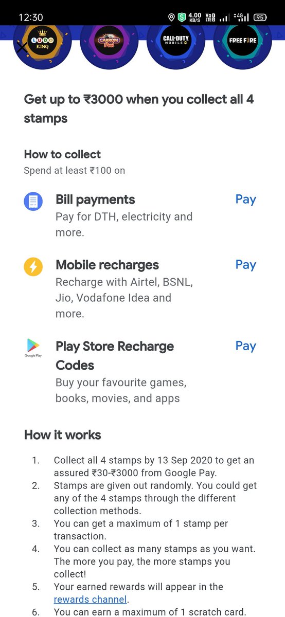 brightbharat19's tweet photo. #GooglePay new #Stampsoffer
.
.
.
#gpay #stampcollection #stampcollector #ludoking #freefire #Callofdutymobile #carrompool #gpaystampsoffer #googlepaystamps #gpaystamps #googlepaystampsoffer #offer #onlinemoney #money #digitaltransactions #gpayoffer #googlepayoffer #gpayoffers https://t.co/sLMwznCp0u