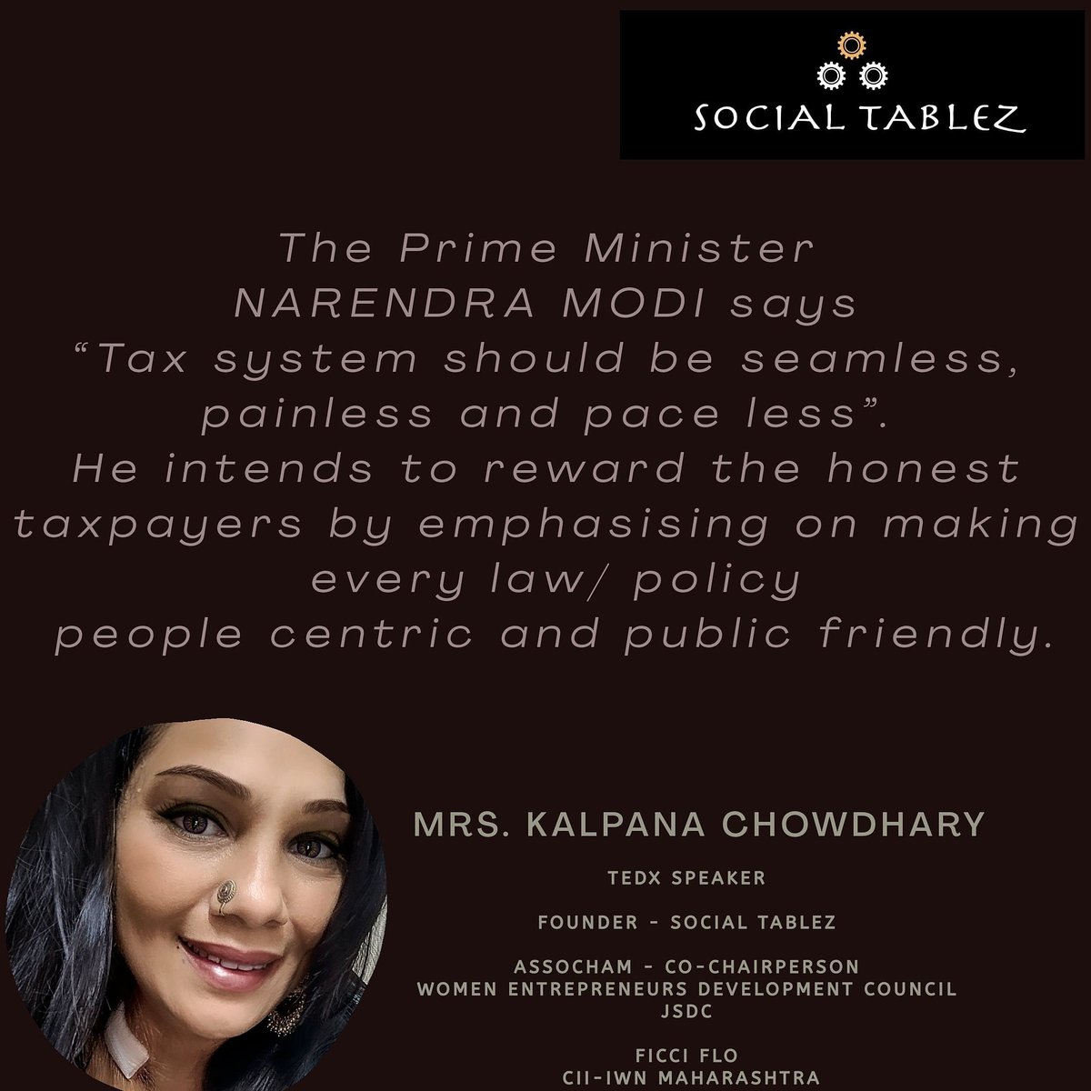 SocialTablez's tweet photo. @kalpanadivith @AnahatThukral @drjagannath @megha_ahuja_ @AnchalSharma85 @yogitabhayana @bhargava_tarun @AshishVaid_9 @dineshjoshi70 @DrHarish139 @AskDrShashank @sureshpprabhu @nitin_gadkari @Kulpreetyadav @kewalHanda @blueneelam @nanikrupani @Suresh_Kataria @gopalkagarwal @chinukofficial @vipinnif @JSFngoInd @lagnnJSF @DivithTweets @DrSJaishankar @JPNadda @BharatJ00889948 @rohanjaitley @nifindia @LilavatiHRC #TransparentTax #Vision2020 @narendramodi @PMOIndia @ASSOCHAM4India @ficci_india @FollowCII @CB_CII @nsitharaman @DrRPNishank @Ashutos61 @amitabhk87 @JPNadda @MPLodha @minmsme @nitin_gadkari @AmitShah @ANI @timesofindia @htTweets @CNBCTV18News @Midday180 https://t.co/Oknv3xFDcH