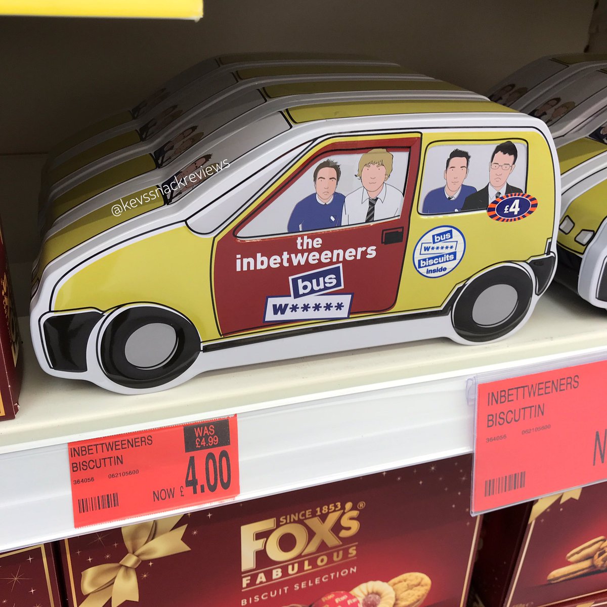 The In Betweeners Biscuit Bus at B&amp;M... with Bus W..... biscuits 😂 

#theinbetweeners #christmas2020 #biscuits