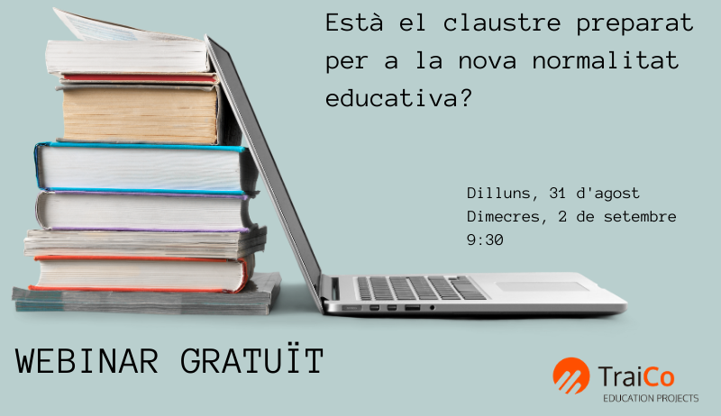 traico_pro's tweet photo. WEBINAR GRATUIT
"Està el teu claustre preparat per a la nova realitat educativa?" - https://t.co/Z8jcMsjtz8 https://t.co/rpBG60VRjv