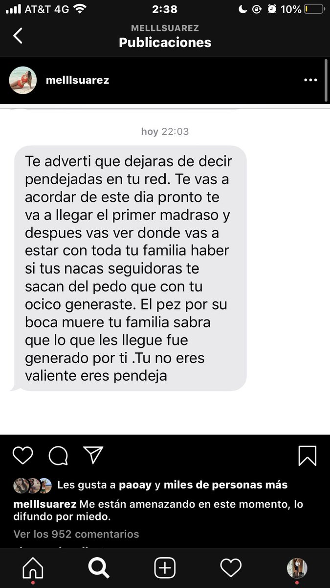 DianaGindic's tweet image. Ya estamos hartas de vivir en medio de tanta violencia. 
Hoy nuestra hermana Mel visibilizó la violencia familiar q ha vivido con su pareja. Pedimos el apoyo a las autoridades correspondientes para tomar acciones en contra de su agresor.
#JusticiaParaMell #NiUnaMas 
@mellsuarez28