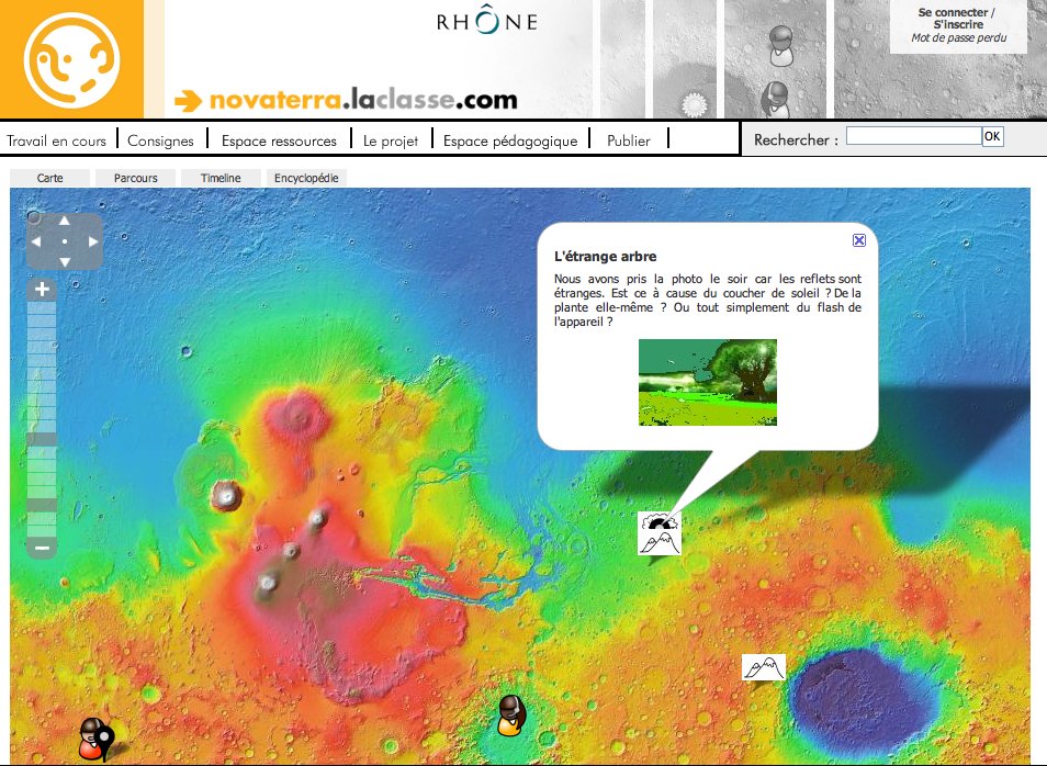 En 2009, le projet  #Novaterra d' @erasme m'avait bien plu : la création d'une exoplanète sur les ENT du Rhône, avec les collégiens, un auteur de SF,  @obslyon,  @PlanetariumVV &  @mdc_confluences !  https://www.erasme.org/Odyssee-spatiale-sur-l-ENT