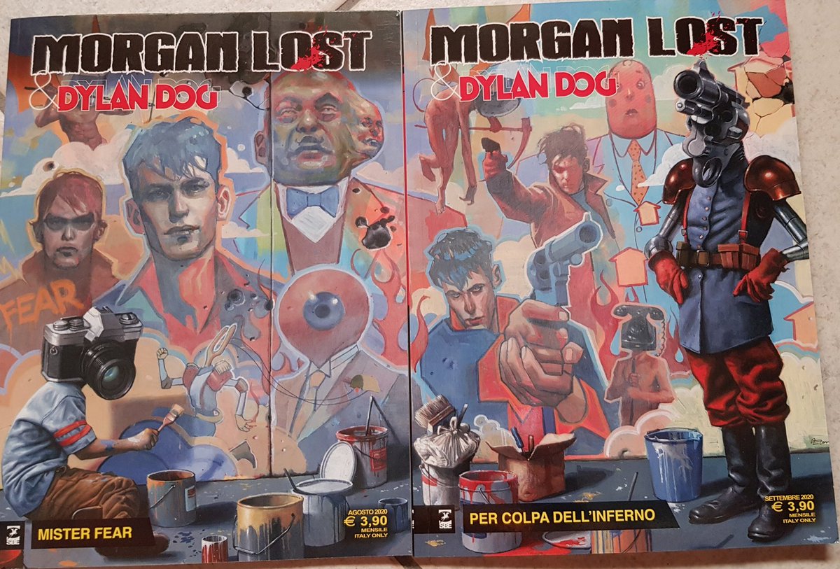 E con quest'ultimo volume del team-up tra #MorganLost e #DylanDog dico definitivamente addio all'eroe con la maschera tatuata.

Peccato Morgan, ti sei perso nel tuo mondo.