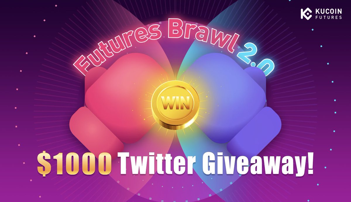 kucoincom's tweet image. Join the #KuCoinFutures Futures Brawl #giveaway!

100 winners will be chosen to receive a random share of a $1,000 trading bonus!

✅ RT &amp;amp; comment your Futures Brawl screenshot
✅ Fill in: bit.ly/2FHZEwr
 
Join #FuturesBrawl to win $2,500!
➡️ bit.ly/kfbrawl