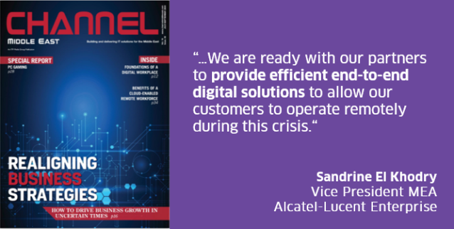 Ravin_Naidu's tweet photo. Sandrine El Khodry, Vice President MEA, @ALUEnterprise featured in Channel Middle East magazine. She shares her insight on how the channel partners can wrestle the immediate and long-term effects of the health crisis. https://t.co/drzyrFUJRe https://t.co/LZp3BFely7
