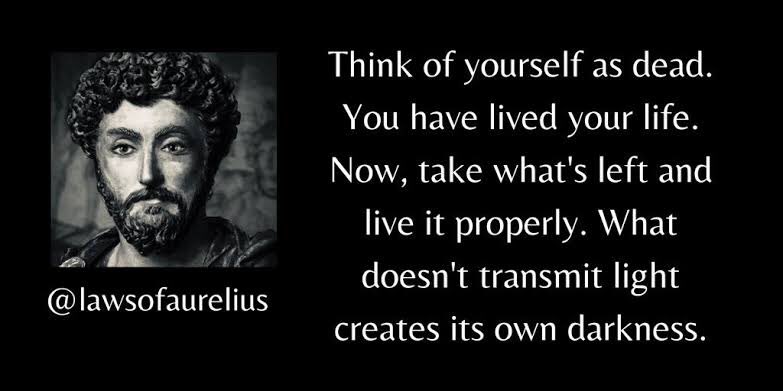 SamirMadi01's tweet photo. “.... what doesn’t transmit light creates its own darkness”

#Aurelius #HowToLiveYourLife 
#WednesdayWisdom 🙏🙂 https://t.co/B5MOiC6YbL