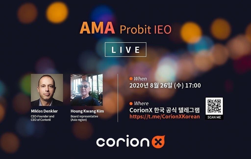 CorionPlatform's tweet photo. Join now to our #AMA event with our team members on our official Korean TG group: 👉 https://t.co/sLkGn2lYFq.
Feel free to ask anything about #CorionX and our activites &amp; aims.
Our Korean community is growing rapidly. Be a part of our #MoneyInTheRightDirection Movement! $CORX https://t.co/a8H4GF1kGD