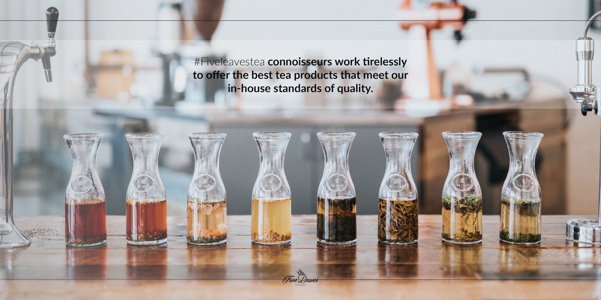FiveleavesTea's tweet photo. #Fiveleavestea connoisseurs work tirelessly to offer the best #tea products that meet our in-house standards of quality. https://t.co/oI0l5fStoY
