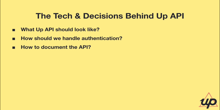 juniordev_io's tweet photo. Our second #CodeAndTell speaker is now speaking - Andrei is talking about how @up_banking built their new API!

You can join us on Twitch: https://t.co/Mmkk9eHmYf https://t.co/BwJZ5PmwRd