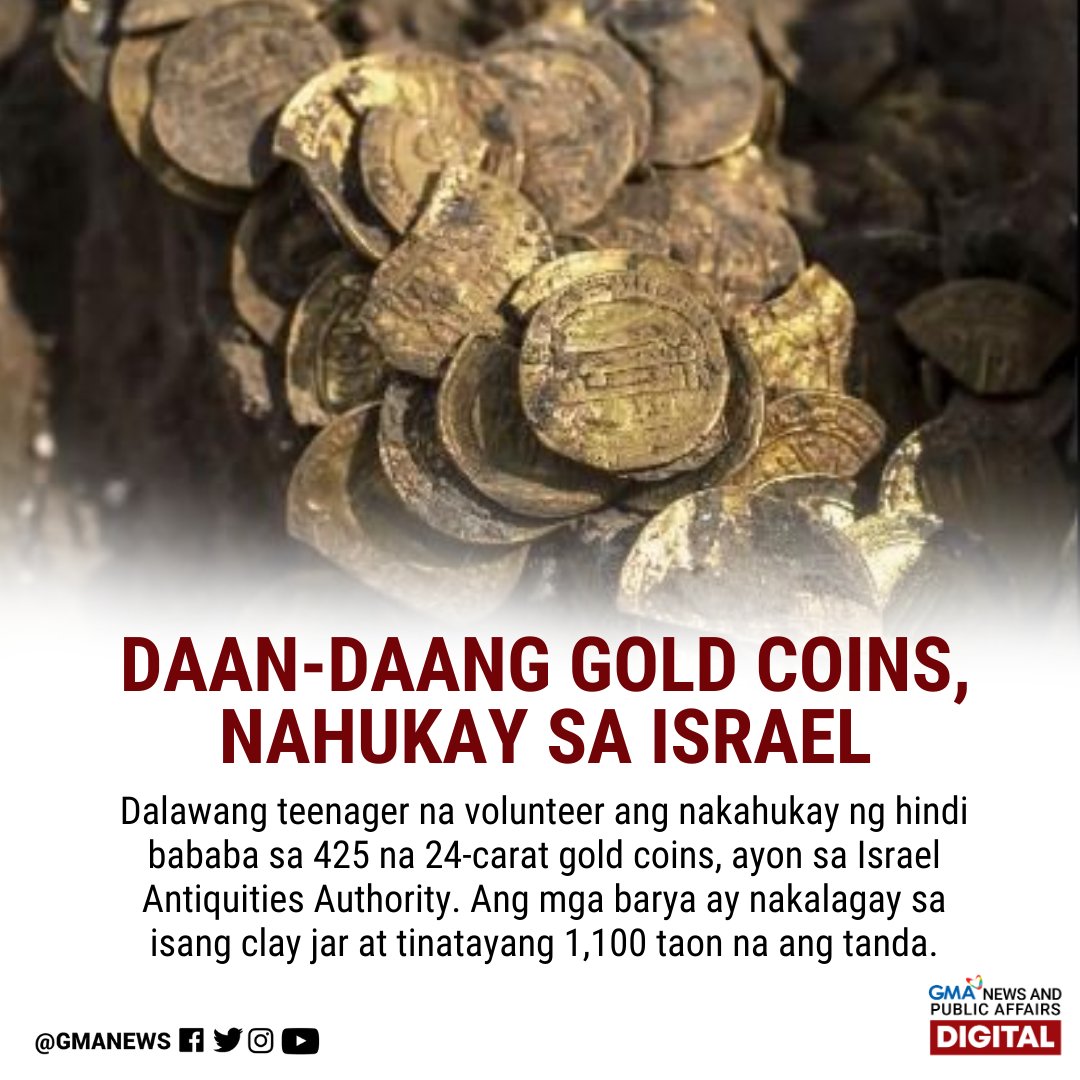 gmanews's tweet photo. Ang dalawang teenager na nakadiskubre sa kayamanan ay nag-volunteer lamang sa paghuhukay sa isang area kung saan itatayo ang ilang kabahayan. https://t.co/UlO6R7K3y8