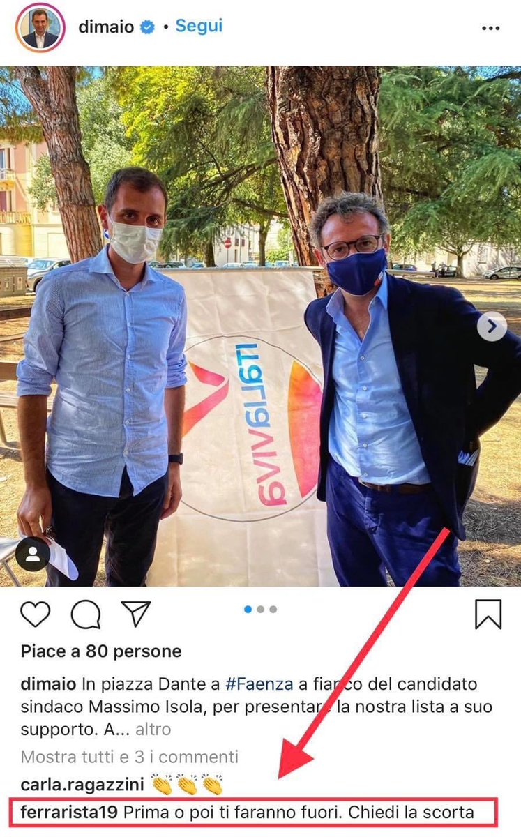 Solidarietà al collega <a href="/marcodimaio/">Marco Di Maio 🇪🇺🇮🇹</a> per le minacce ricevute. Conoscendolo, sono sicuro che non si farà intimidire da questi seminatori di odio e continuerà a lavorare con la determinazione che lo contraddistingue. Forza Marco!