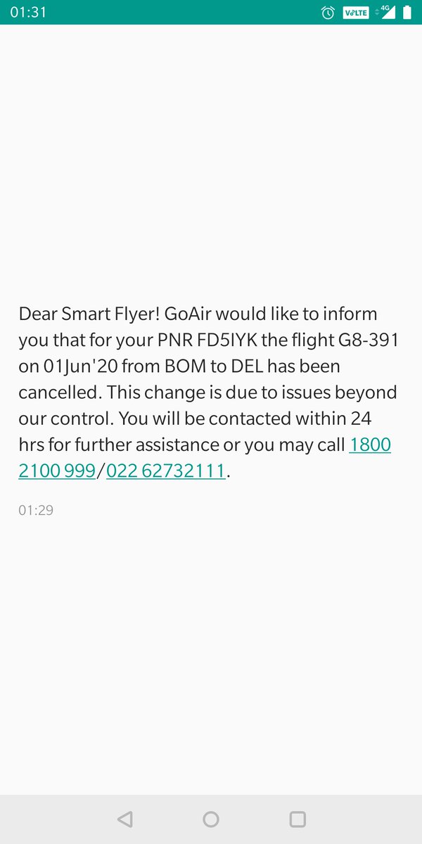 PuruLala's tweet photo. GoAir cancels flights booked on MMT on Jun 01. 3 MONTHS. STILL NO REFUND inspite of constant emails. Customer care unreachable. Happily stealing customer money @goairlinesindia and @makemytrip 

PNR: A6CF9M
Booking Id: NF20114274702922

PNR: FD5IYK
Booking Id: NF21146275477382 https://t.co/ixgPTS8g1r