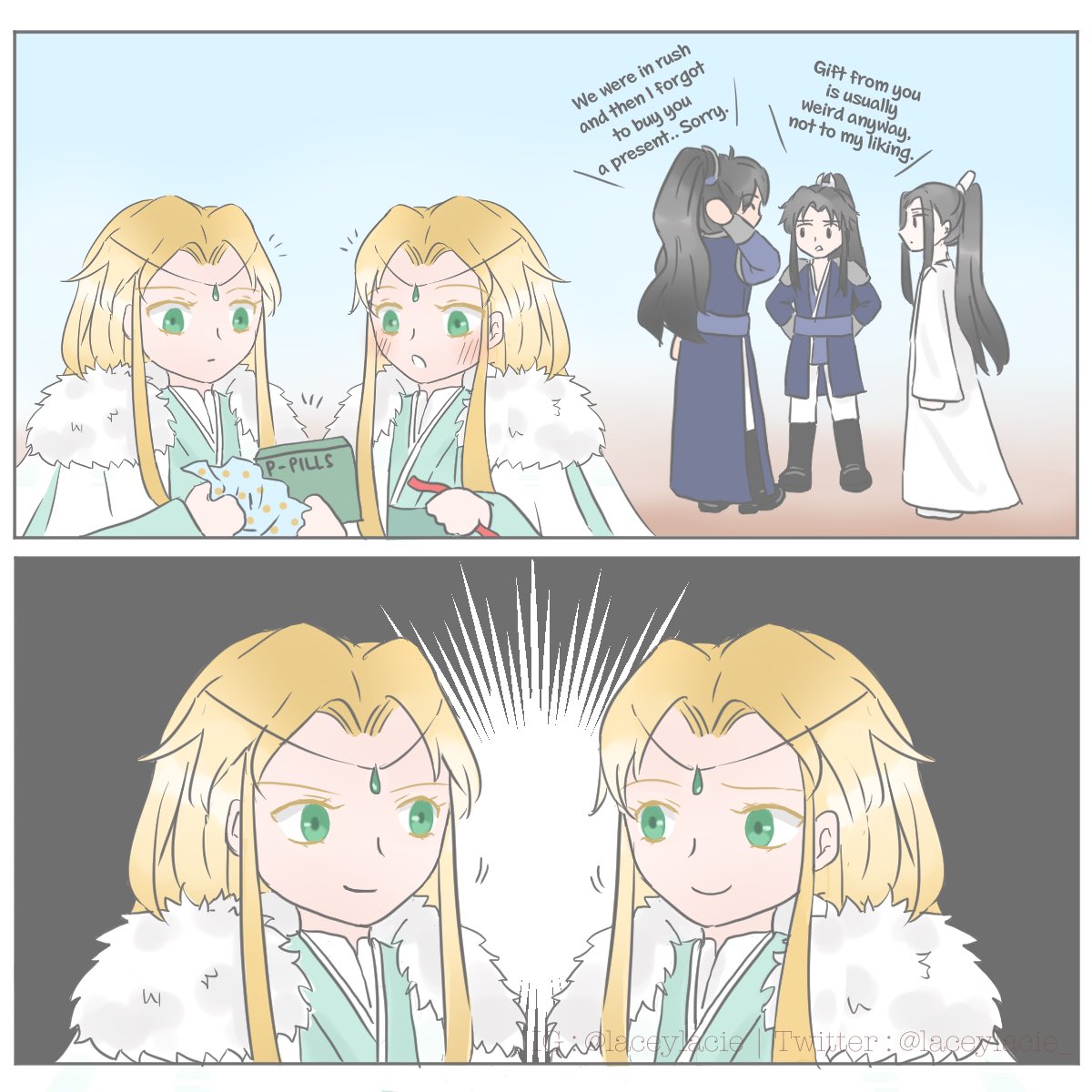 laceylacie_'s tweet photo. [Special Chapter] Happy Birthday #Xuemeng 🍜 ! #meihanxue #2ha #immortality #haoyixing #二哈和他的白猫师尊 #rwhappybeginning #薛蒙 #薛蒙0825生日快乐 #danmei https://t.co/c3zXh1IX12