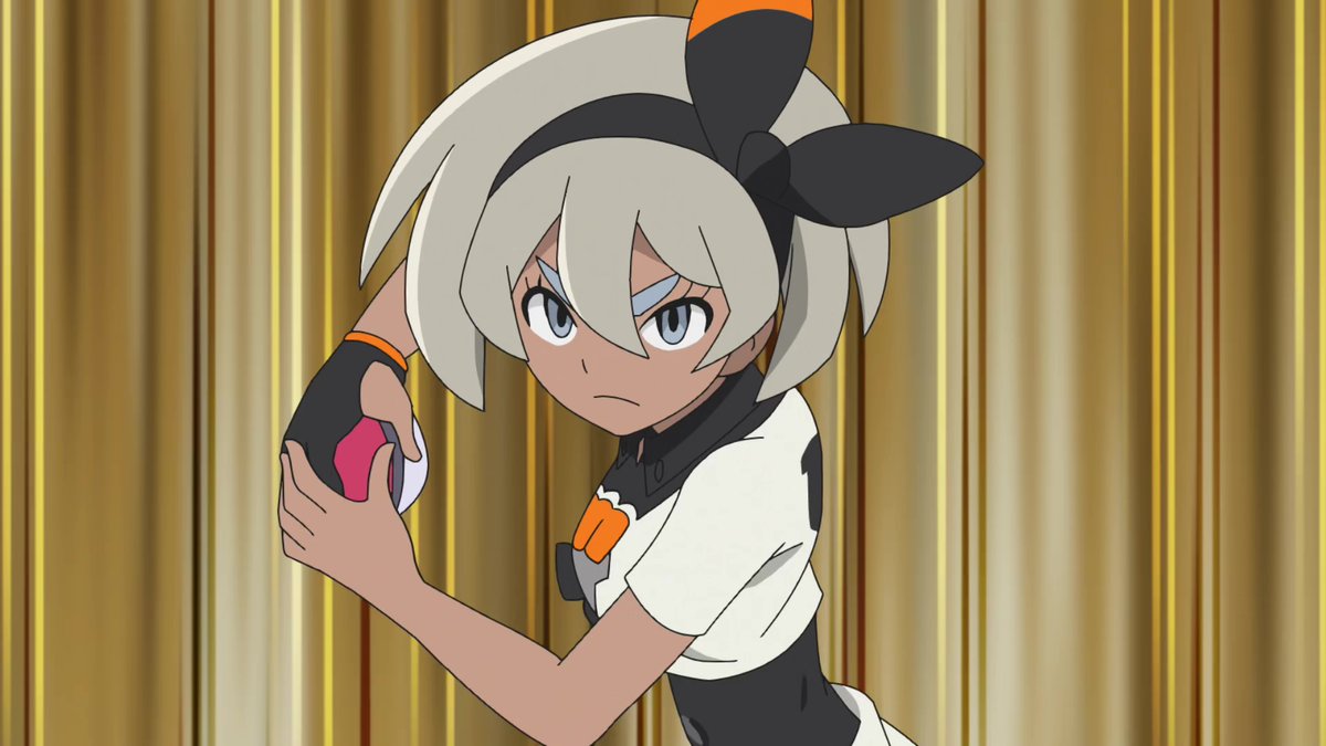 4. Throwing her Pokemon out... Love her expression here the best.