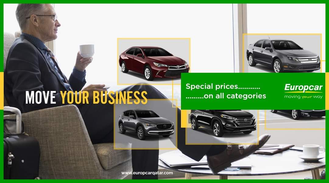 EuropcarQatar's tweet photo. A perfect mobility solution for your growing business!!
Keep moving with Europcar Qatar's services!!

Special prices!!
📲 +974 44660677 Mail to reservations@europcar.com.qa
#moveyourbusiness #europcar #Qatar #movingyourway #bestcarrental #mobility #leasing #promos #doha https://t.co/0LI10HNXOi