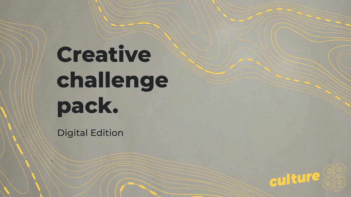Cultureco_op's tweet image. Our &apos;Creative challenge pack&apos; is now online and available to download for FREE. The pack contains a carefully curated selection of creative activities for young people to get stuck into. bit.ly/2Yx6TOf #letscreate #culture #education #art