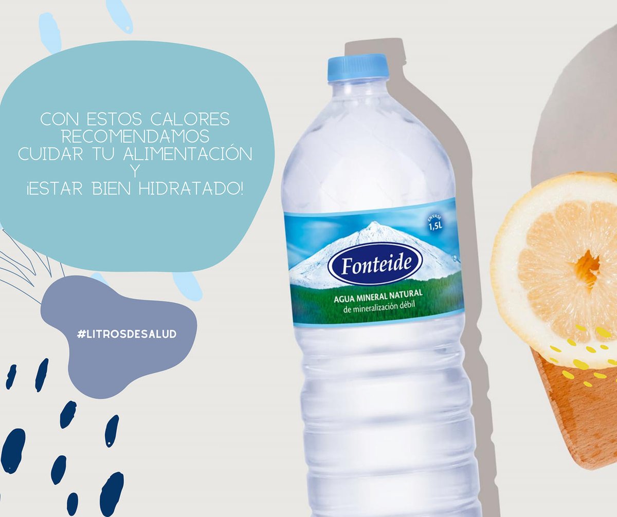 💧Hoy es uno de esos días en los que no nos podemos olvidar de hidratarnos y si es con agüita #elaboradaencanarias de <a href="/AguaFonteide/">Agua Fonteide</a>  mucho mejor. 😉
#SiComprasElaboradoAquíVuelveaTi