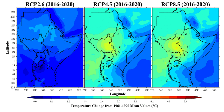  Some parts of the region have already seen a temperature increase of 2.5 degrees C