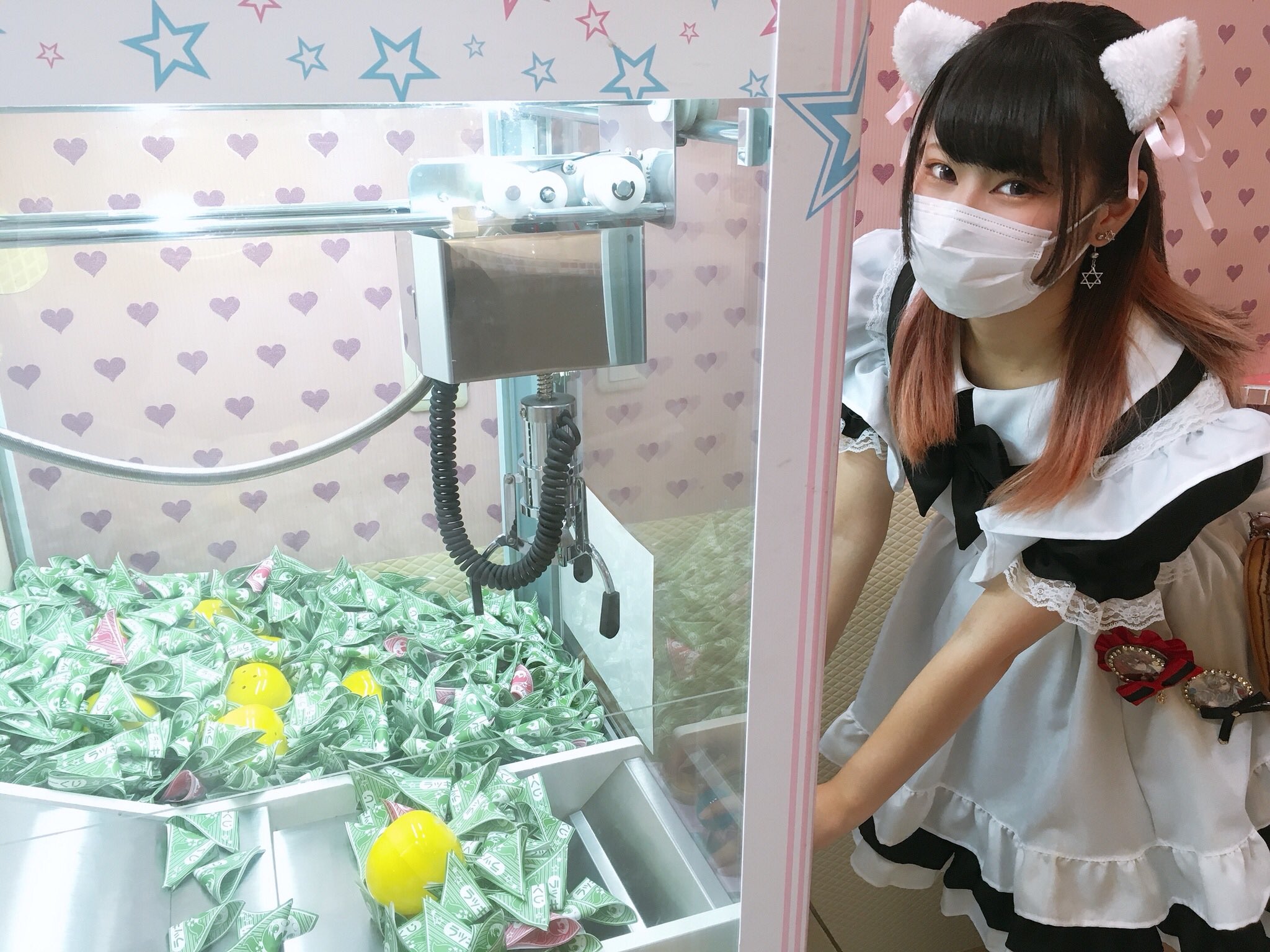 メイドカフェ バー Y Unamano32 ユナマノミニ川崎店にクレーンゲーム2台導入しました 1回100にゃん ハズレクジ10枚でラミカガチャ1回できます 遊びにきてね 川崎 メイドカフェ ユナマノミニ クレーンゲーム Voicecute ボイスキュート