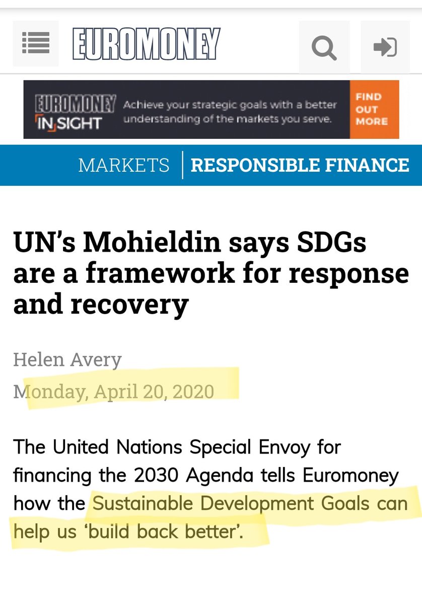 4) But it wasn't just one off companies or organizations who were plugging this. Of course, the UN itself has been a supporter of this line of thinking, it's their program.