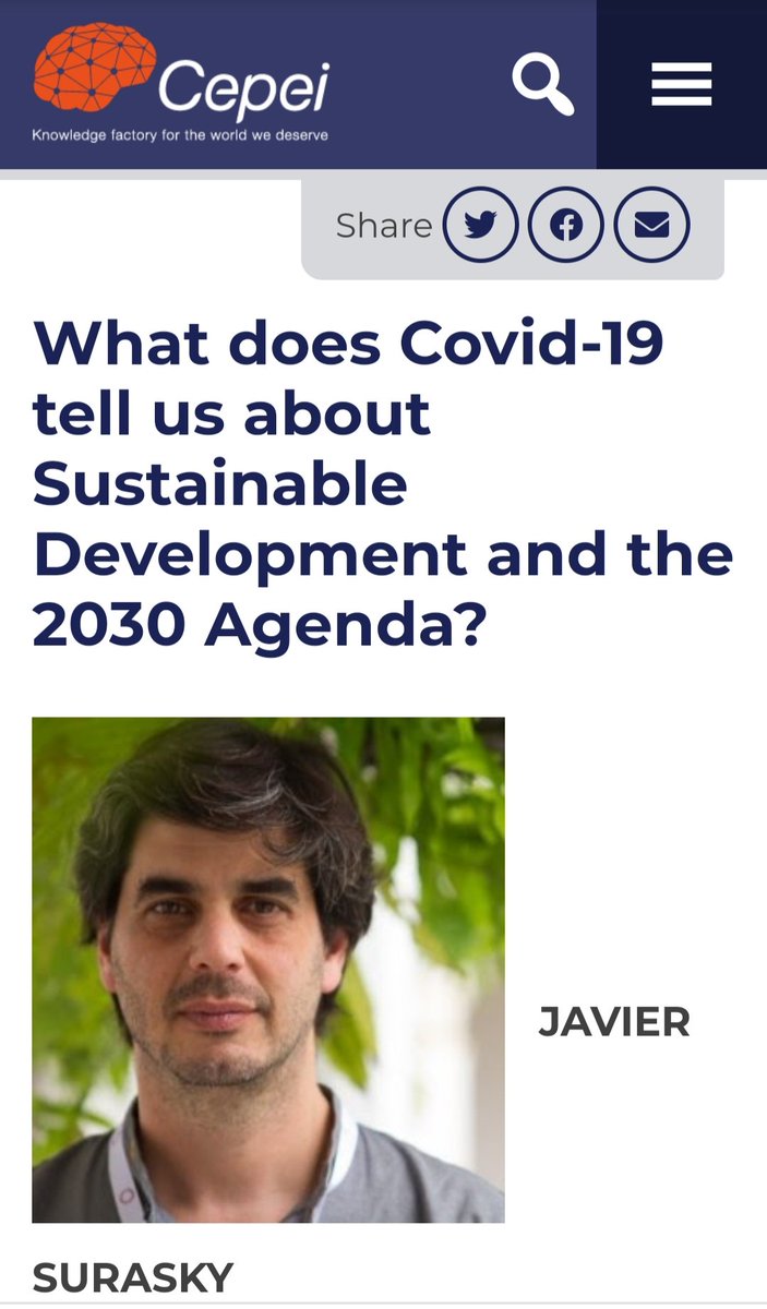 5) There were people talking about the Sustainable Development Agenda in relation to Covid-19 the very same day that the WHO declared a pandemic.