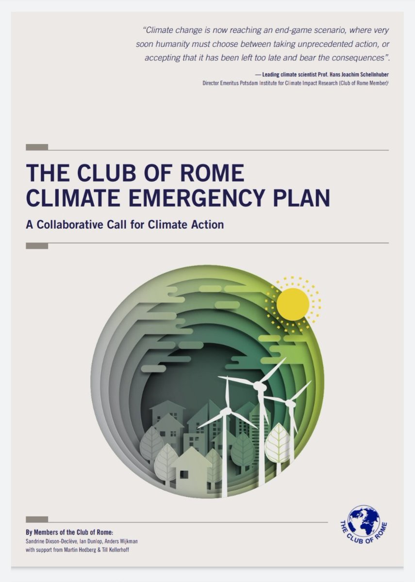 14) Decarbonization is something that was strongly alluded to in the Rockefeller co-founded Club of Rome's "Climate Emergency Plan". Not only does the Club of Rome support the Sustainable Development Agenda, it says it doesn't go far enough.