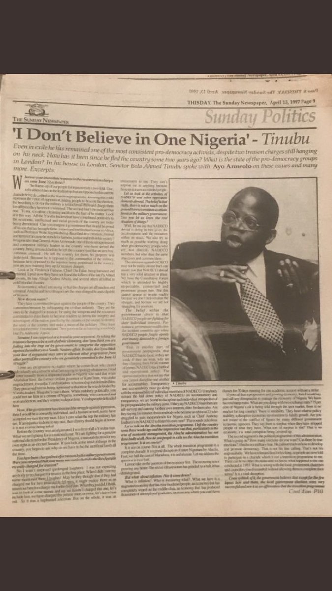 6. Now they have their own laws, the “Sharia establishment,” the rest of us are left to paddle & navigate thru the murky waters of the “Constitutional laws”Don’t ever speak to me about ONE NIGERIA! Tinubu did not believe in it. You can continue to deceive everyone else, NOT ME!