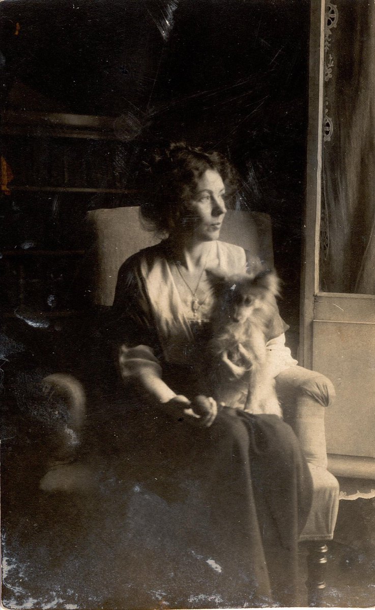 EnglishRadical's tweet image. Happy #InternationalDogDay! Pictured below: George Orwell and his dog, Marx; Clement Attlee and Ting; Christabel Pankhurst and Fay; Michael Foot and Dizzy.