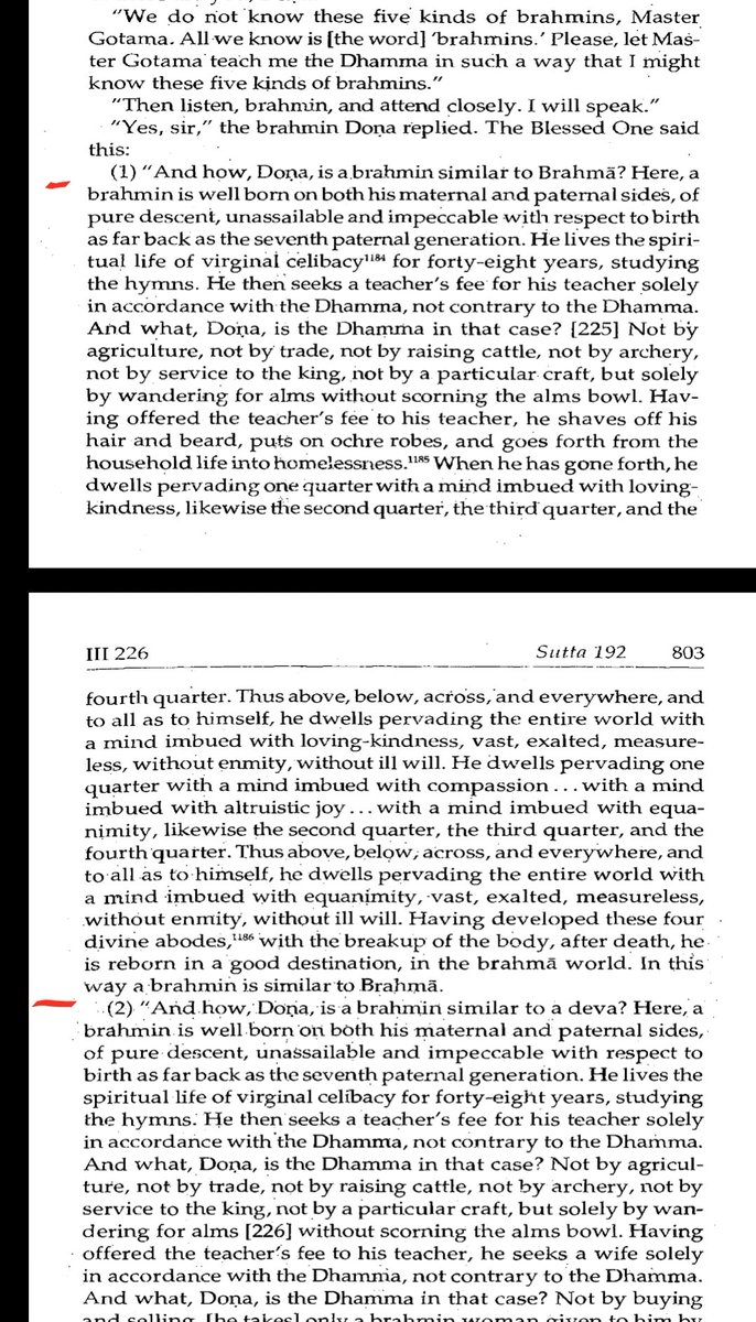 Gautam Buddha was NOT Against Brahmins and CasteBuddha did not even intend to create a separate religion. For example- Buddha Explains 5 types of Brahmins and clearly says that "Pure descent" is a necessary Criteria for a person to be Brahmin and Brahmins are equal to Gods*