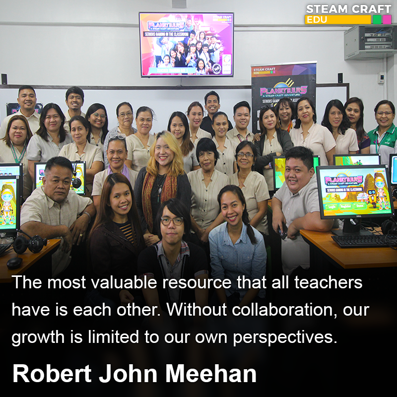 SteamcraftEdu's tweet photo. Teachers should help each other out and collaborate on how to best engage and motivate their students. With #STEAMeducation and #GameBasedLearning, they can effectively connect their subjects together into a project. https://t.co/KpIkTv8Ght