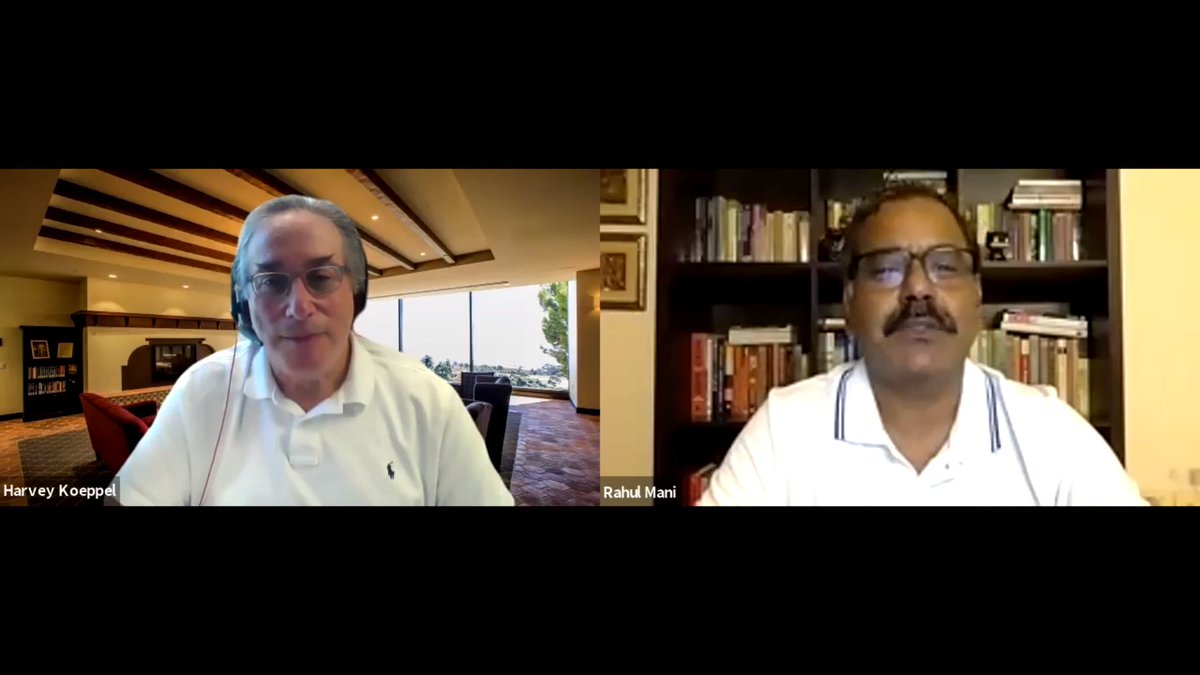 Harvey Koeppel in conversation w/ <a href="/rneelmani/">Rahul Neel Mani</a>  pointing out that #COVID19 induced lockdown has accelerated business apps to be ready for #WFH and even after the pandemic is over, some changes will be permanent. @DynamicCIO #EIS2020