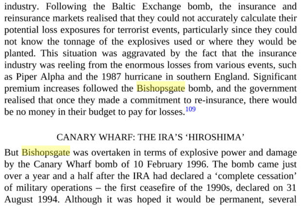 Oppenheimer further contributed to the ANFO  #psyop in referring to the 1996 Docklands (aka Canary Wharf) ANFO bombing as "The IRA's 'Hiroshima'" & the 1996 Manchester ANFO bombing as "A True 'City Destroyer'"29/