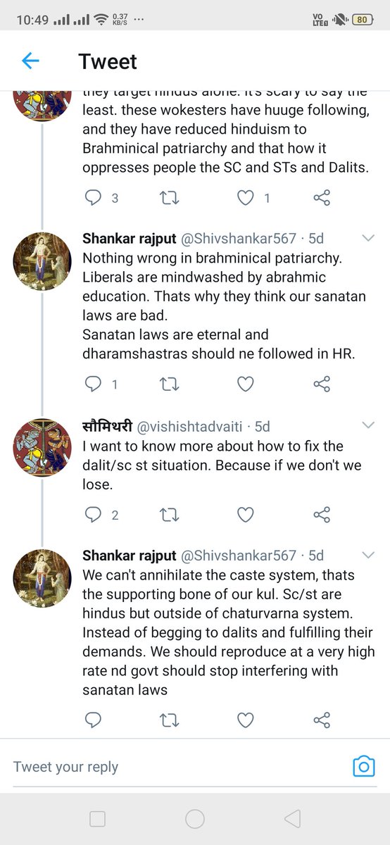 They think the brahminical patriarchy is just fine. In favor of caste system and against annihilation of caste. So according to them.. caste is the backbone of their kul . What i find interesting in this pic is that they are so worried about the "sc/st situation"..