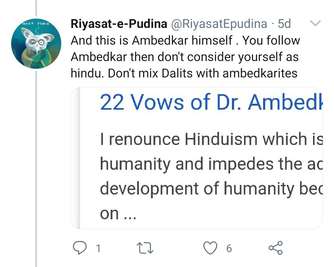 the one who has read Ambedkar can not even consider Hinduism a religion fit for "humans"...