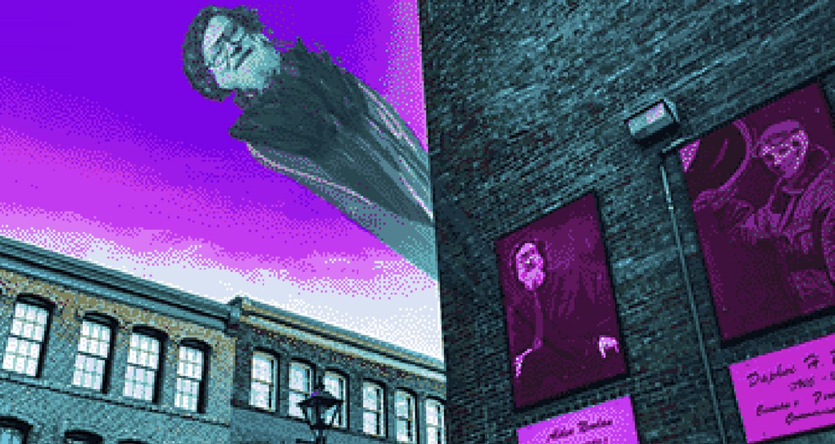 thewrightpage's tweet photo. i could not be more obsessed with #DISCSJ: a Lovecraftian, @NightValeRadio-style retro video game set in #saintjohn & singlehandedly created by TRUE johner @jeffarbeau
play it on your desktop computer (not set up for mobile) https://t.co/Vxn9Om9rlJ https://t.co/jGIasuh7Nx