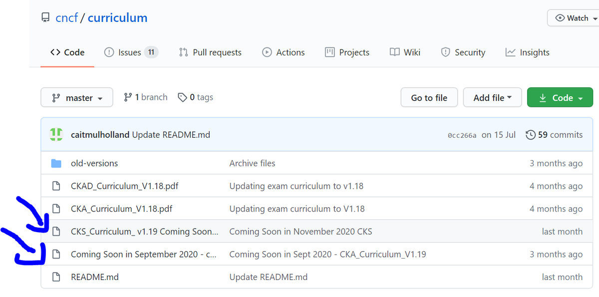#kubernetes #cka #cks: le curriculum est disponible
la CNCF a annoncé depuis peu des modifications au niveau des certifications relatives à kubernetes,
Vous pouvez consulter cela sur leur github et ainsi mieux vous préparer
github: lnkd.in/dK-F-7i