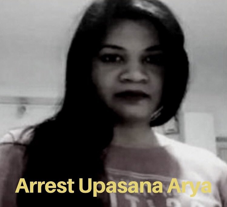 shahidsheik03's tweet photo. 1️⃣ she abused islamic icons and principles 
2️⃣ openly gave r@pe threats
3️⃣ Page on her name threatens to break mosques that hold namaz

Just like Heer khan, she also deserves to be behind bars

Don't let these hate mongers represent your religion. 🙏
#ArrestUpasanaArya https://t.co/5PaPctJja5