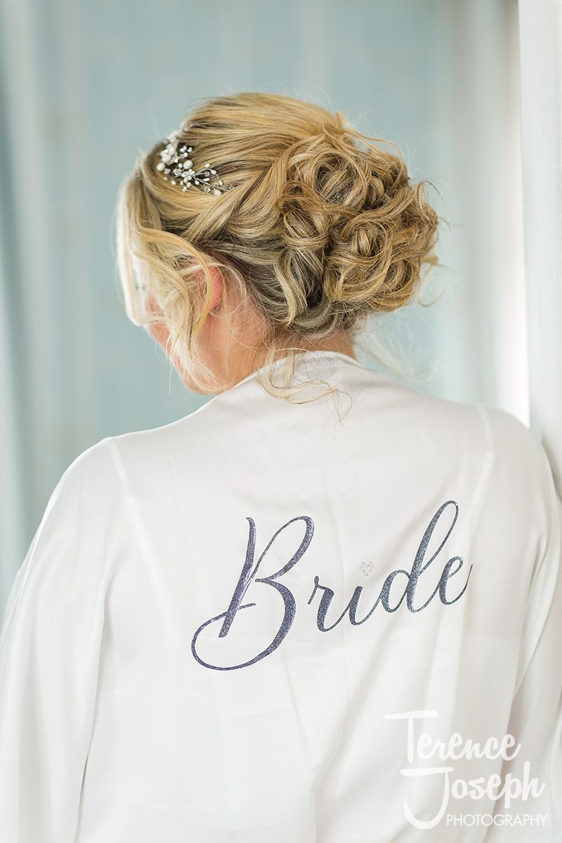 How lovely are Sophie's bridal hair and hair vine!? And don't you just love a personalised robe to wear during bridal preparations. Just perfect!

Hair: @prettypleasebykatie
Hair vine: @ivoryandco 
Wedding venue: <a href="/Ploughatleigh/">The Plough at Leigh</a> 

#theploughatleigh #kent #wedding #ukwedding #hair