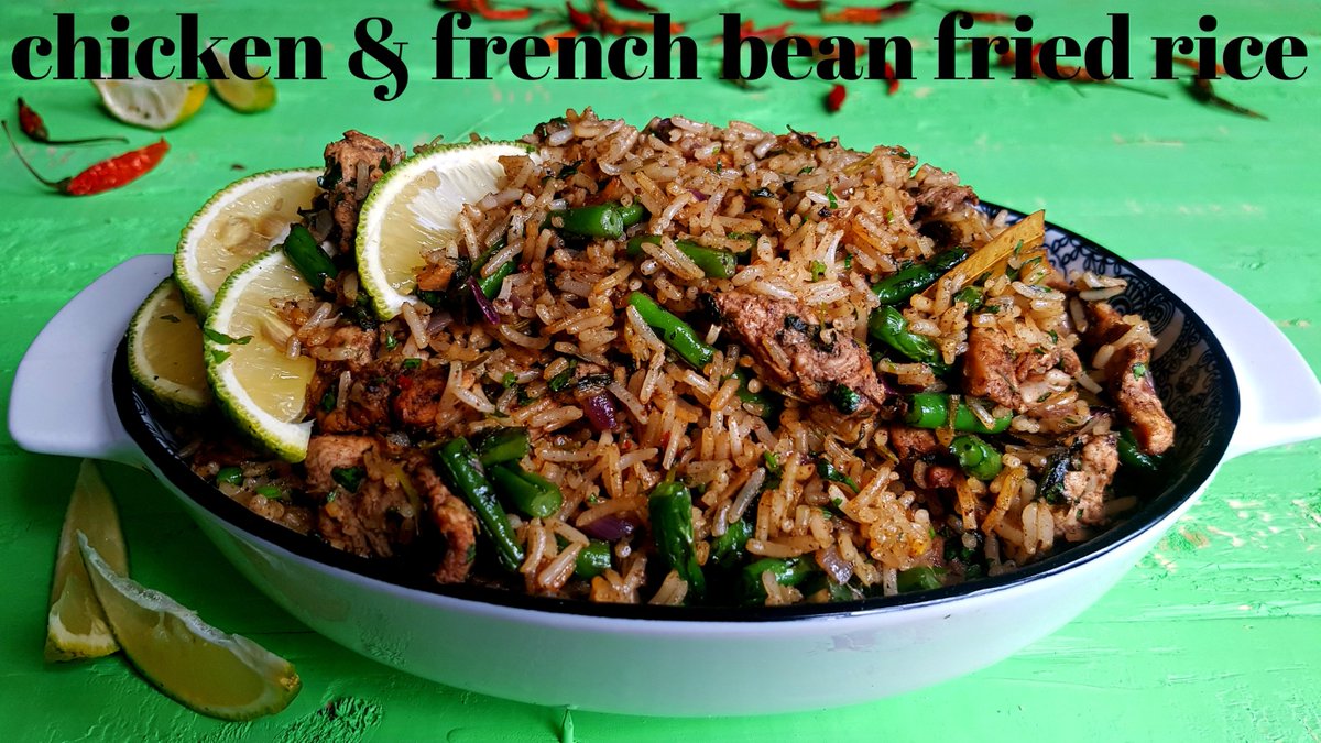 As always, there is a beutiful YouTube video expounding on this thread : , and an equally insightful recipe write up of the same on my blog:  http://www.kaluhiskitchen.com/chicken-and-french-bean-fried-rice/