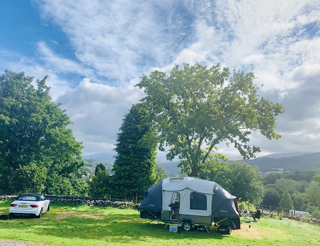 We tested our OPUS trailer tent last night by driving it to the middle of storm Francis in wales. Call is crazy but we needed to get out of the house 😀. Over 60 MPH winds all night long. Well done #OPUScamper for building such a solid camper