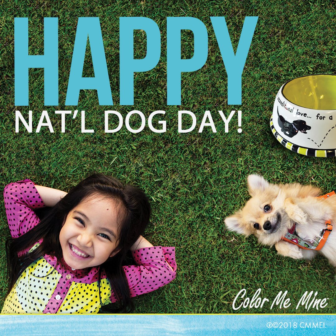 Color Me Mine (@colormemine) on Twitter photo Happy National Dog Day! Paint something for your pooch! Visit your local <a href="/colormemine/">Color Me Mine</a> studio to start the fun! To find a studio near you visit colormemine.com/locations/ 🐾 #colormemine #potterypainting #woof #nationaldogday Happy National Dog Day! Paint something for your pooch! Visit your local <a href="/colormemine/">Color Me Mine</a> studio to start the fun! To find a studio near you visit colormemine.com/locations/ 🐾 #colormemine #potterypainting #woof #nationaldogday