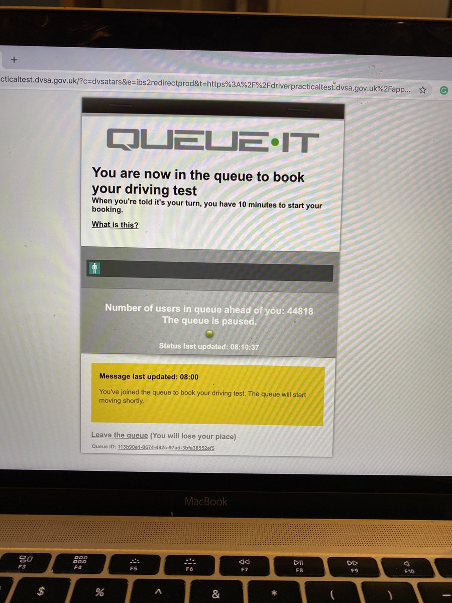 sumi_sumilier's tweet image. The worst ever system to show how lazy the system has become, been brought about by @queueit 👏🏼.  Only 44,818 people ahead of me. How lucky am I? This is the seventh day! Sure carry on and blame on covid #justanexcuse for taking life easy! #ukdrivingtest #england @DVLAgovuk