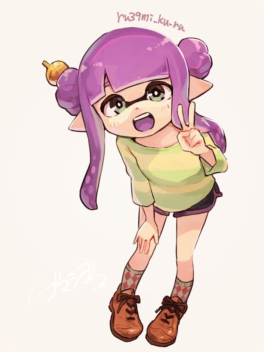 ちょっとしたクイズで遊んでもらえたので景品に描きましたよそイカちゃん かわいい お仕事頑張るゴマシヲ のイラスト ちょっとしたクイズで遊んでもらえたので景品に描きましたよそイカちゃん かわいい お仕事頑張るゴマシヲ のイラスト