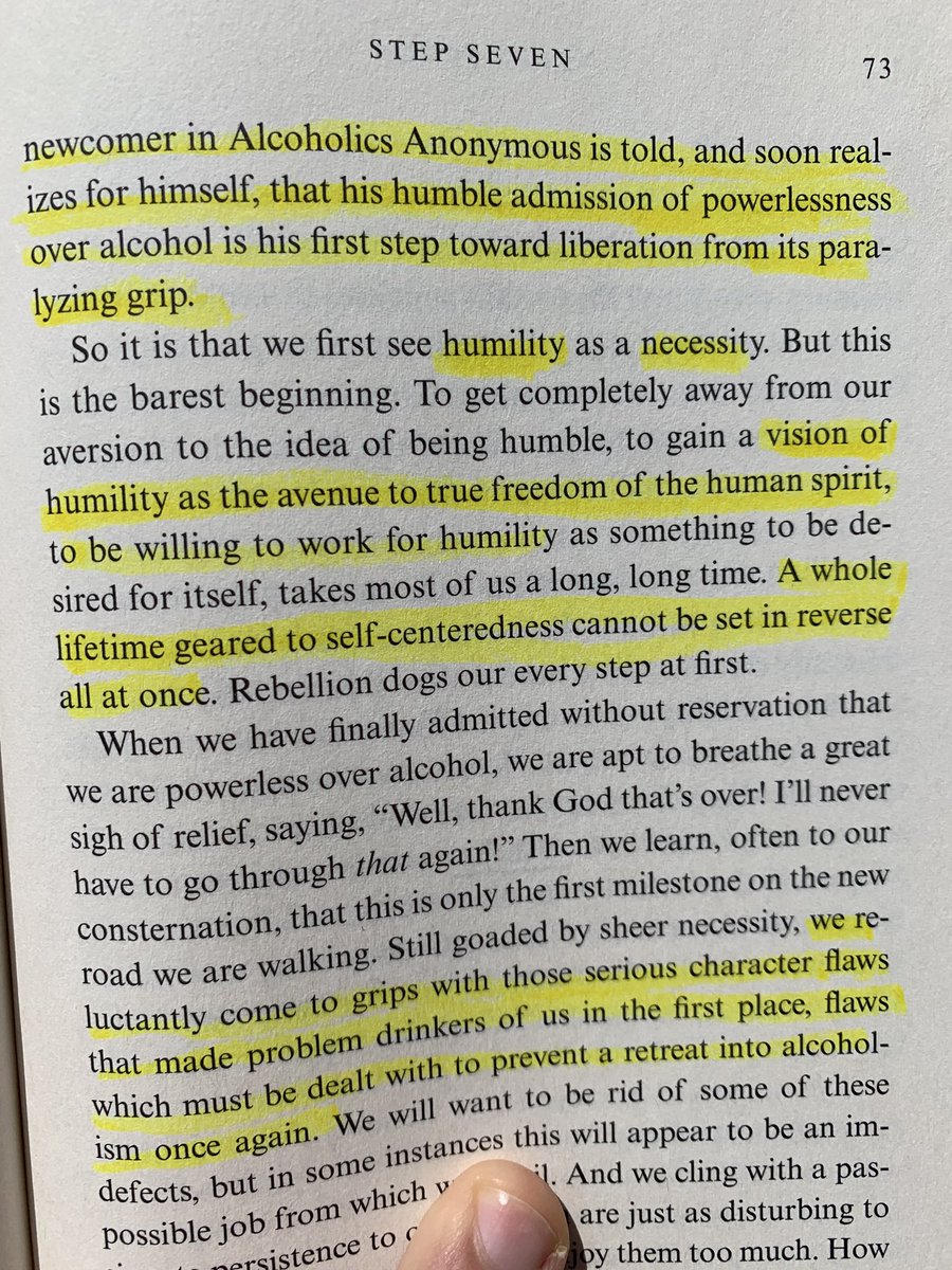 ClubNeck's tweet image. A few keys to unlock the freedom of addiction; willingness and humility. #aa #stepseven