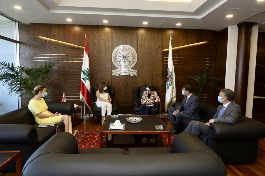 This morning meeting with caretaker deputy PM <a href="/zeinaakar/">Zeina Akar زينة عكر</a> to discuss offer of #Netherlands expertise for port #Beirut reconstruction. <a href="/PortOfRotterdam/">Port of Rotterdam Authority</a> extensive expertise in port reconstruction offering large job creation opportunities and income for #Lebanon #BuildBackBetter