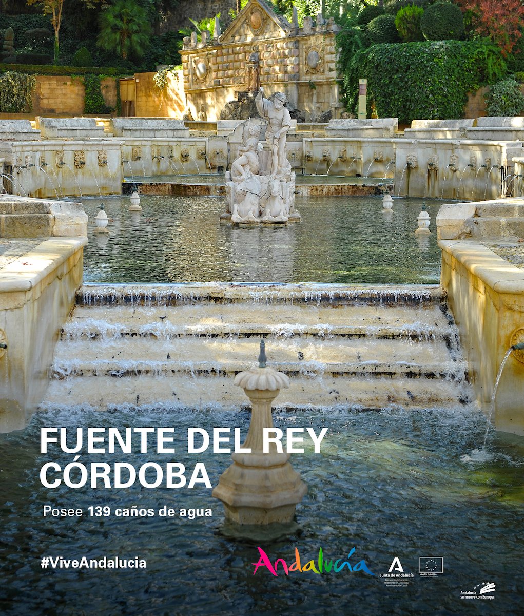 #ViveAndalucia | Declarada Monumento Nacional, la Fuente del Rey tiene 139 caños de agua, muchos de ellos con mascarones de piedra de rostros fantasmagóricos. ⛲️👻

¿Serás capaz de descubrirlos todos? 😉 #Cordoba