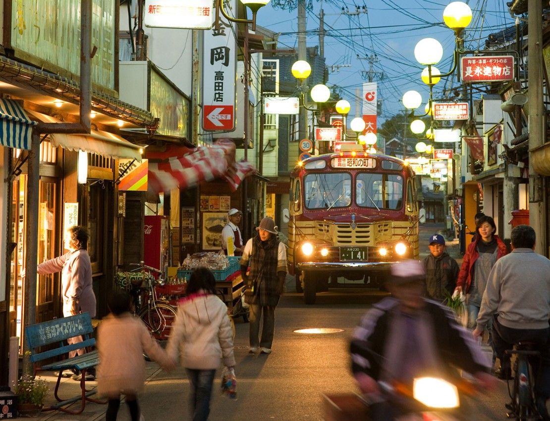 When Bungotakada City in Oita Prefecture needed to boost their town, they capitalized on the fact that almost all buildings were from the mid-1960s: local shop owners rallied around the year 1965 and went from zero to a major tourist attraction in just a few years. Big bucks.