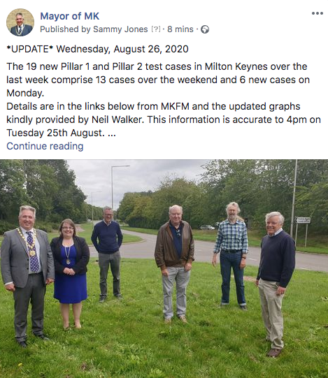 mayor_mk's tweet photo. *UPDATE* Wednesday, Aug 26, 2020
The latest news for #MiltonKeynes and neighbouring areas. Includes up to date info on the Covid-19 situation, more on the Eat Out To Help Out scheme and why today is a significant date for MK
Read more here: https://t.co/fs6q7M8s32
#MKMayor https://t.co/nxcfzMPIoV