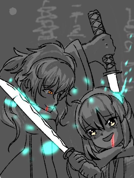 刃のtwitterイラスト検索結果
